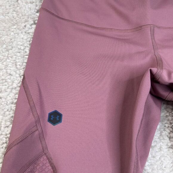 Under Armour Celliant Rush Crop Legging Compression Pink - Picture 5 of 8